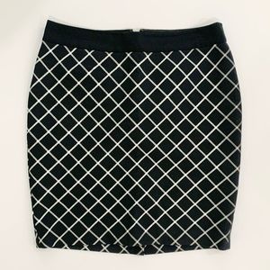 Limited Size 12 Black white stripe skirt.